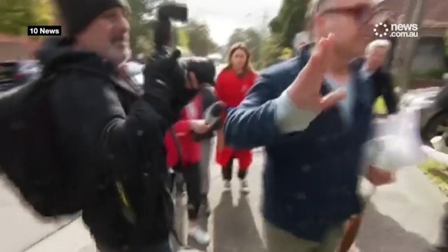 'Get out of my face': Andrew O'Keefe swears at reporters