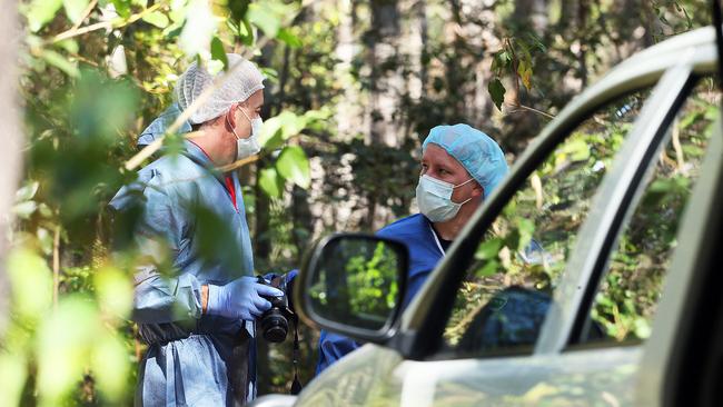 Scene where body of Tia Landers was found off Roys Road, Beerwah. Pic Glenn Barnes