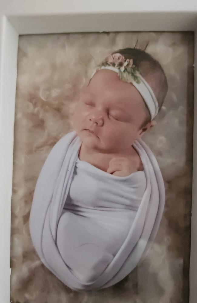 Cianna Shirley Casey was born on December 16, 2021, at Mackay Base Hospital, weighing 3720g and measuring 54cm. She is the first child for parents Dwayne and Nicole Casey. Picture: Nicole Casey DMBD21