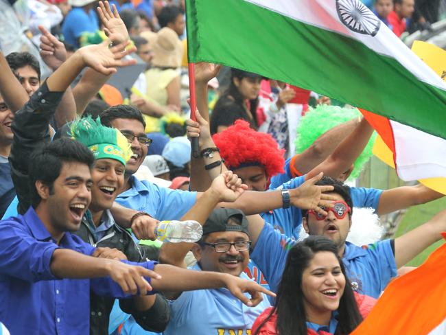 India fans fill the SCG.