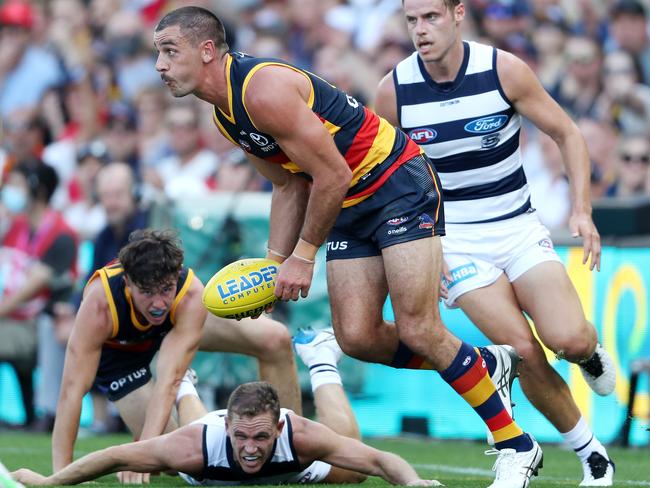 Walker kicked five goal and had 18 touches in Adelaide’s Round 1 win. Picture: AFL Photos/Getty Images