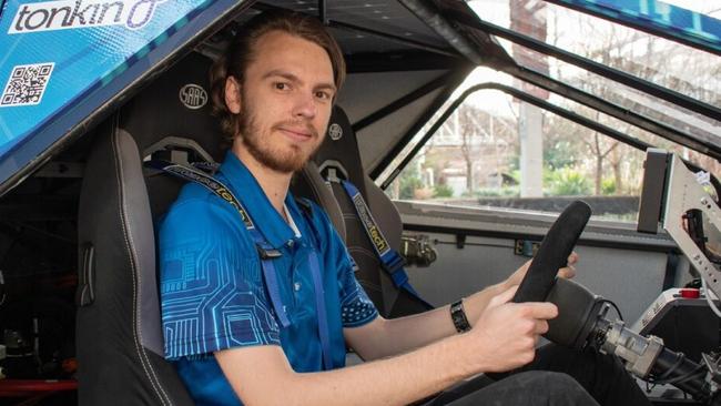 Ethan Taylor at the wheel for this year's Bridgestone World Solar Challenge. Picture: Supplied