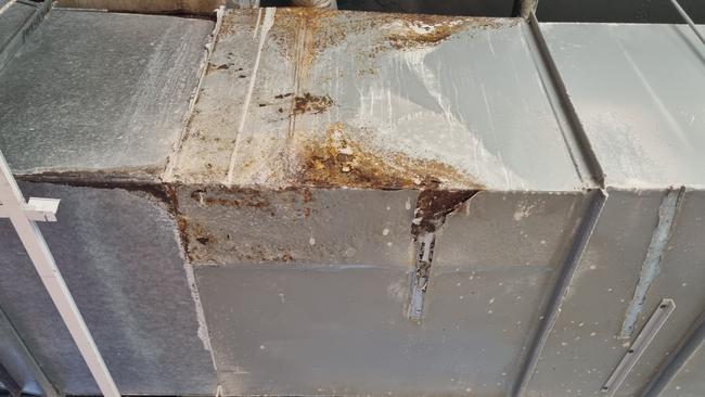 Facilities at Australian Institute of Marine Science (AIMS) headquarters in Townsville are riddled with mould and severely degrading. Picture: Supplied.