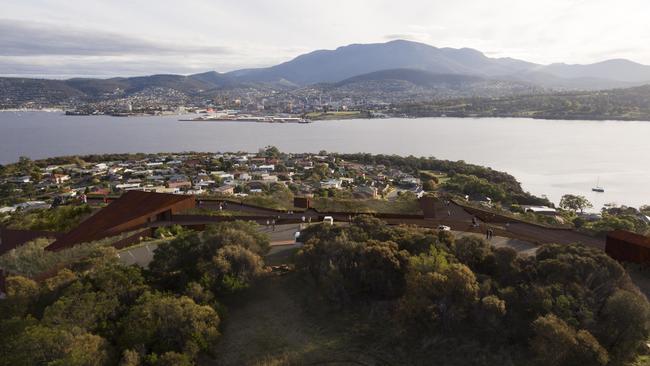 An artist’s impression of a proposal for development of the Rosny Hill area on Hobart's Eastern Shore. Picture: SUPPLIED