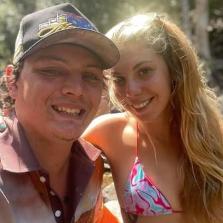 New photos of Rhiley, 22, and Maree, 24, Kuhrt who tragically died when the Piper Cherokee plane he was flying crashed into Mount Hector on April 2, 2023. Picture: Supplied by Kuhrt family