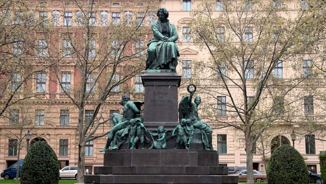 Ludwig van Beethoven memorial, in Beethovenplatz, Vienna. Picture: Alamy