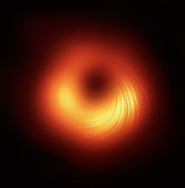 The image captured stunning torpedos of light in the most high-definition photograph ever produced of a black hole.