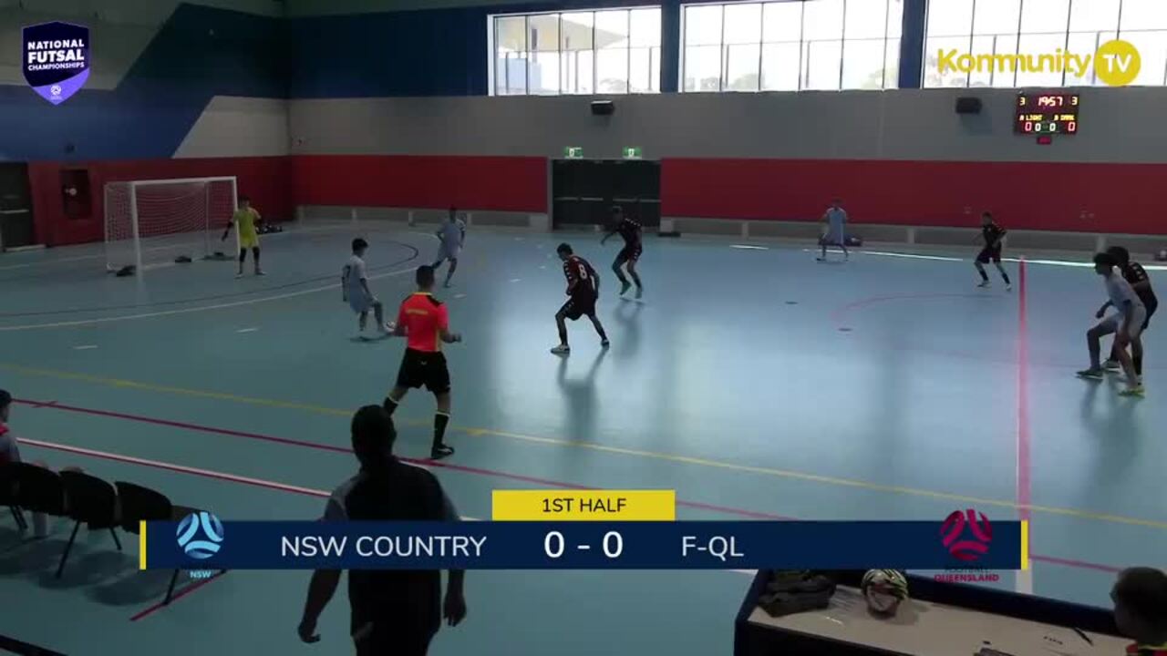 Replay: Football NSW Country v Football Queensland (U15 Boys) - 2025 National Futsal Championships Day 1