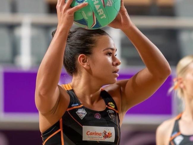 Jessie Laga’aia has been named for the Firebirds and could make her Super Netball debut in place of import Imogen Allison. Picture: Supplied