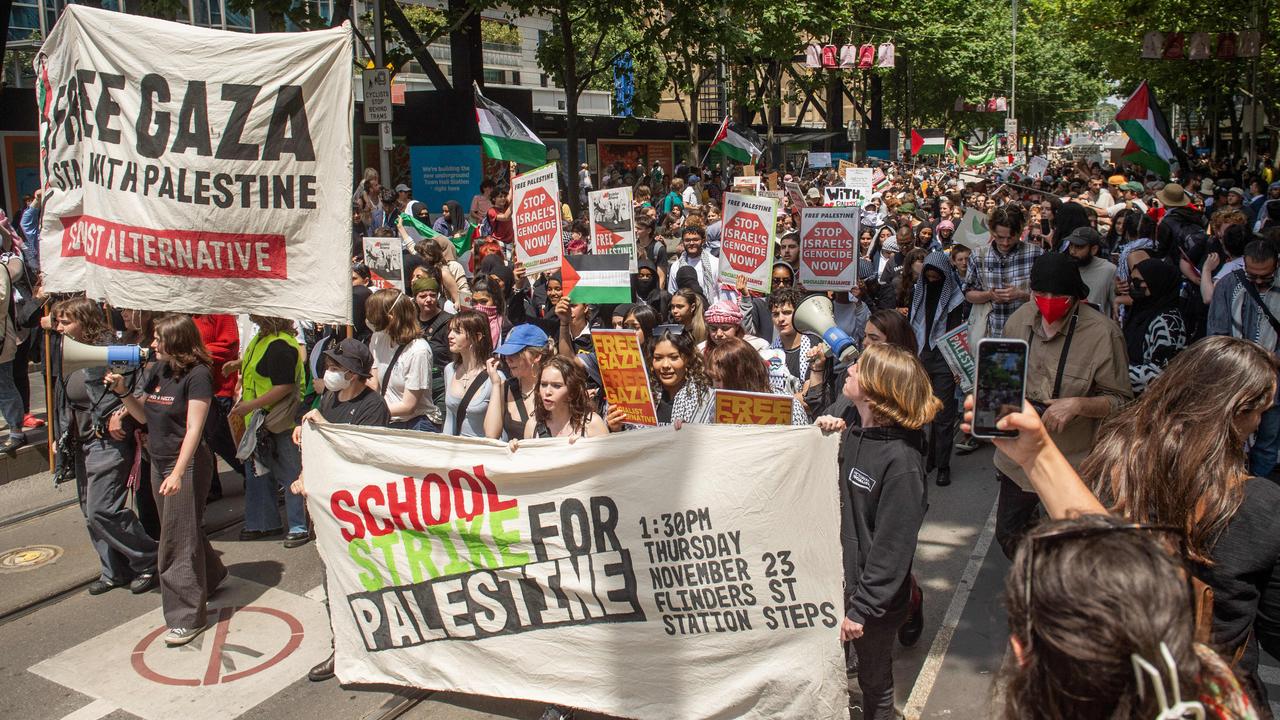 School Strike for Palestine rally: Vic students march through Melbourne ...