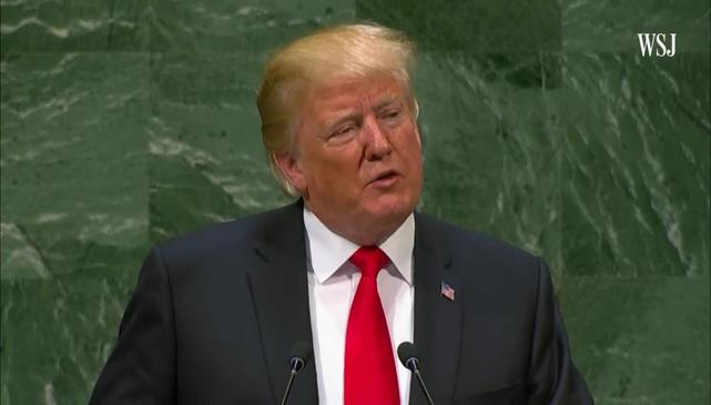 Donald Trump laughed at by UN