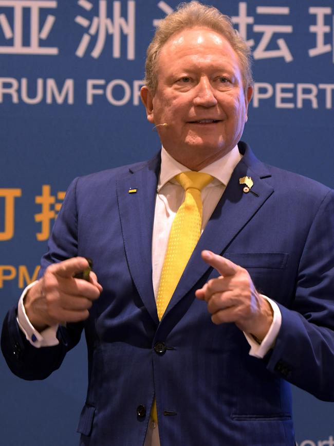 Fortescue boss Andrew Forrest. Picture: Sharon Smith