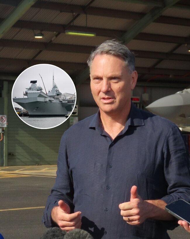 Defence Minister Richard Marles is in discussions to bring a British or French aircraft carrier to the Top End.