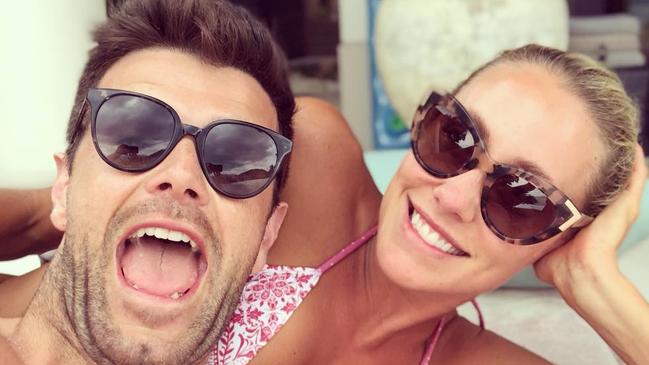 Brooke Cotchin with husband Trent.