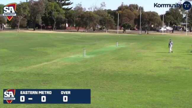 Replay: Eastern Metro v Central Country (Div 1 girls) - School Sport SA Sapsasa Cricket Carnival Day 3