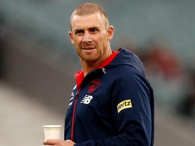 Simon Goodwin faces a big challenge getting the Demons back on track. Picture: Dylan Burns/AFL Photos via Getty Images