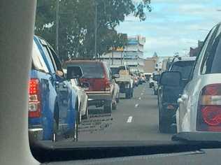 TRUMPED: Congestion and frustration were the only winners on the David Trumpy Bridge last week during the flooding of other city bridges.