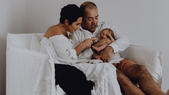 Becky and Duncan Drummond with their daughter Illyana Drummond. Picture: Alix Duyn.