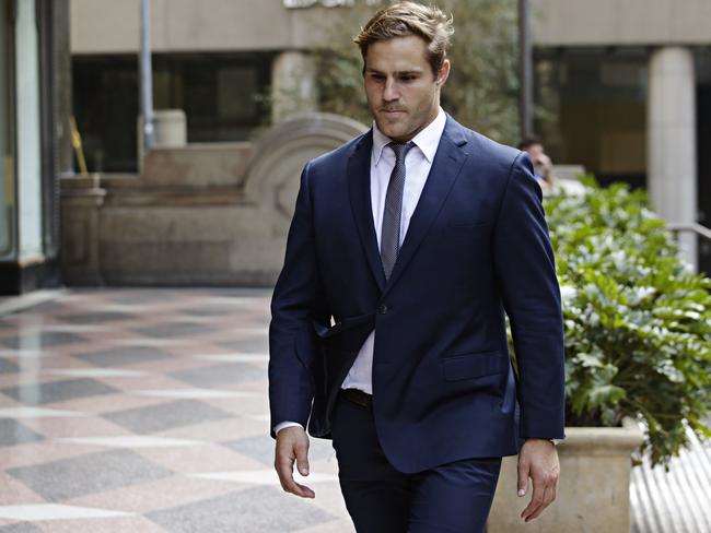 Jack de Belin walking into Sydney Downing Centre Court. Picture: NCA News Wire / Adam Yip