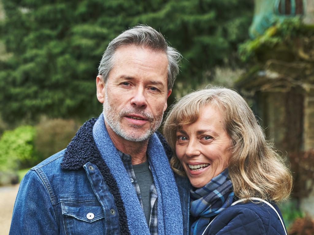 Guy Pearce and Annie Jones in the rebooted Neighbours.