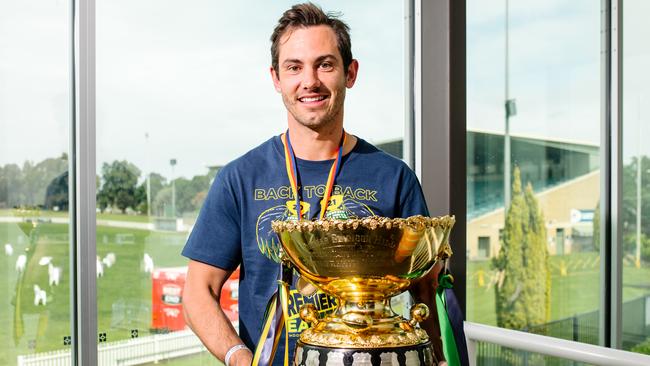 Former Geelong and Woodville-West Torrens star Daniel Menzel has returned to Coorong as playing-coach in 2025. Picture: Morgan Sette