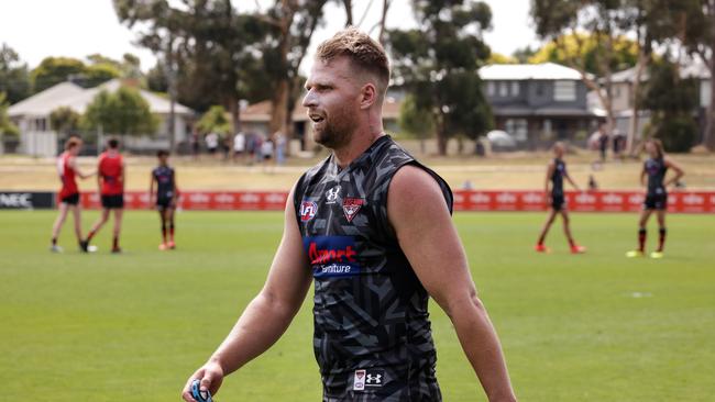 Jake Stringer’s manager has defended the Essendon star. Picture: Ian Currie