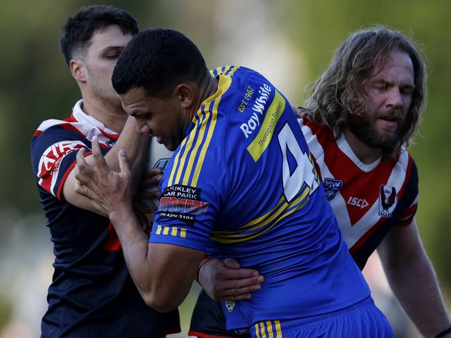 Damon Goolagong in action for Toukley. Erina Eagles v Toukley Hawks first grade during round eight of the 2024 Central Coast Rugby League competition at Erina Oval, June 9, 2024. Picture: Michael Gorton