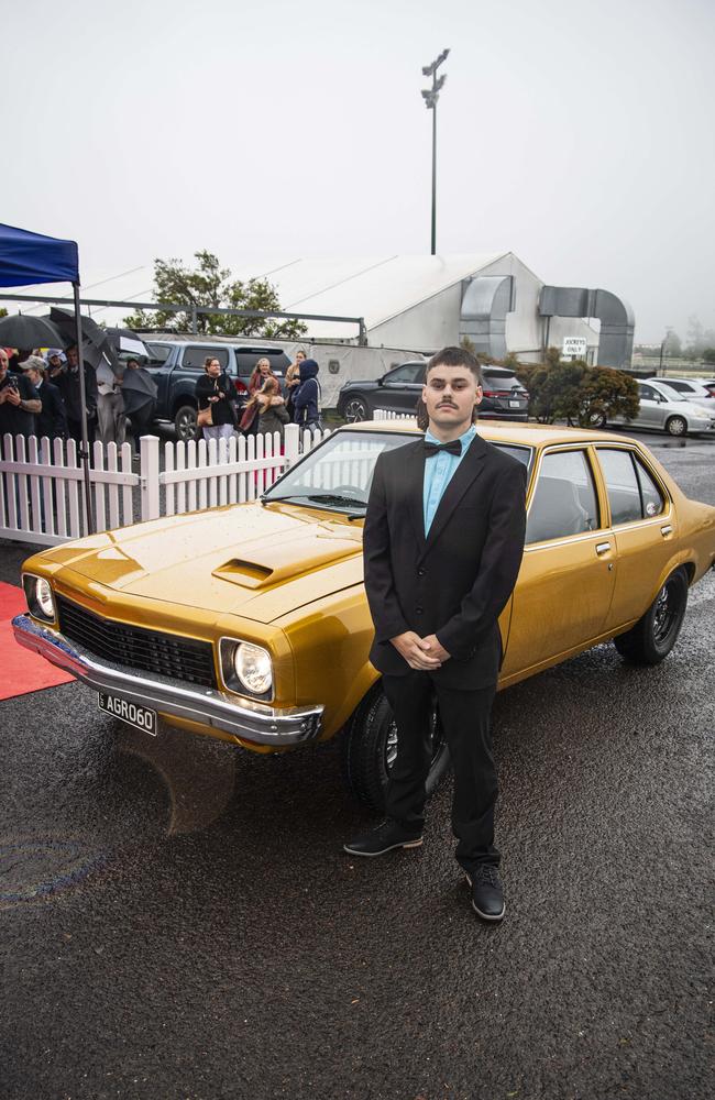 Graduate Jacob Cross at Clifford Park Special School formal at Clifford Park Racecourse, Wednesday, November 20, 2024. Picture: Kevin Farmer