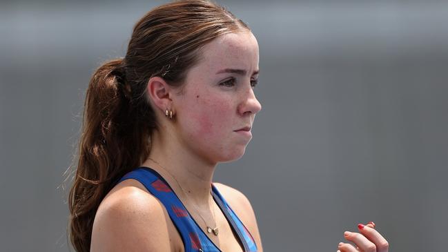 Phoebe Doran of New South Wales looks on ahead of the Girls' 400m heats. (Photo by Cameron Spencer/Getty Images)