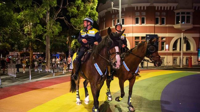 NSW police have been uninvited from attending the Sydney Mardi Gras parade this year. Picture: NCA NewsWire/Flavio Brancaleone