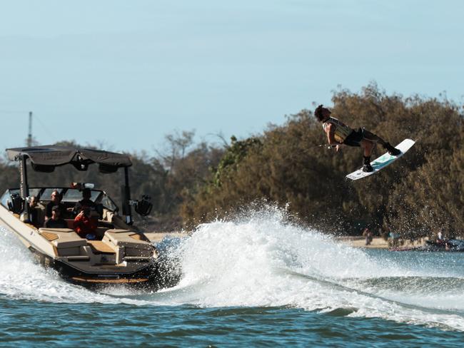 Gold Coast local Nick Rapa in action on the Gold Coast on Sunday. Picture: Kaleb Kennedy.