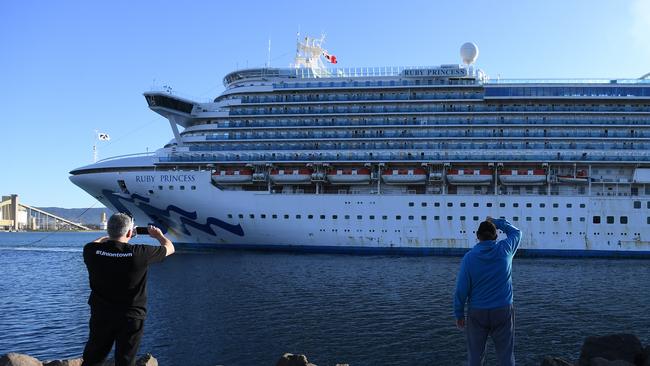 Two more passengers on board the Ruby Princess have died in NSW of COVID-19. Picture: AAP Image/Dean Lewins