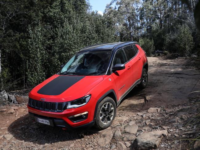 The Compass Trailhawk mixes style with 225mm of ride height.