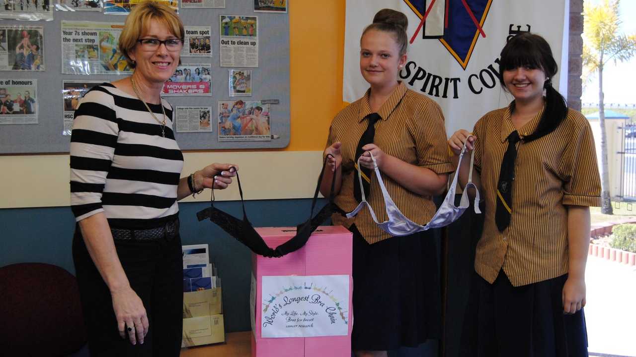 HSC Youth Support World's Longest Bra Chain