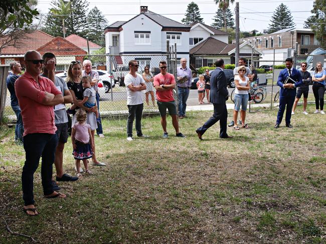 Bidders hope to snap up a property at auction in Sydney. Picture: Adam Yip/ The Manly Daily