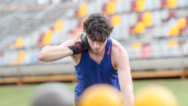 Action from the Queensland Athletics track and field championships at QSAC on Saturday March 15, 2025. Picture: Stephen Archer.