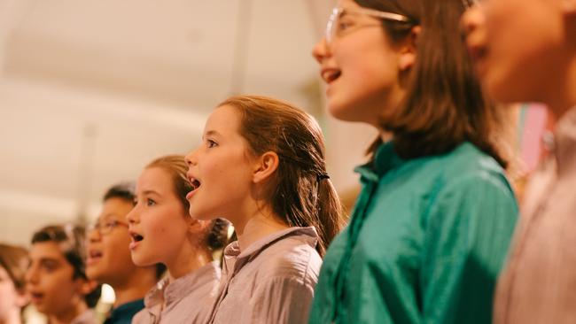 Members of the Sydney Children’s Choir perform in December 2019.