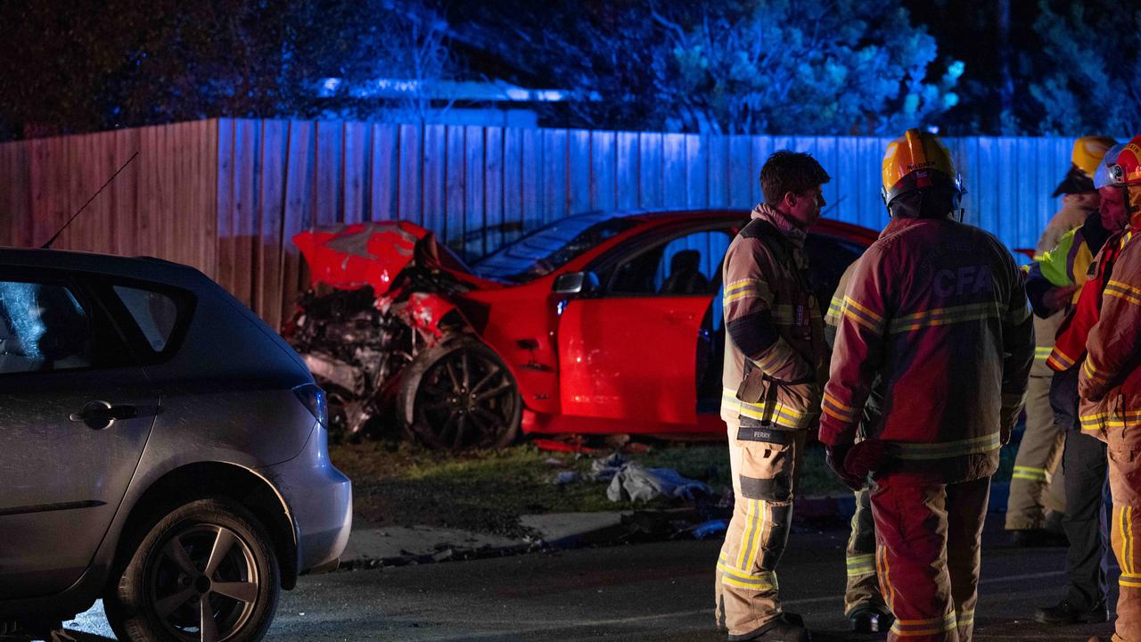 The scene of the accident on Barwarre Rd, Marshall. Picture: Brad Fleet