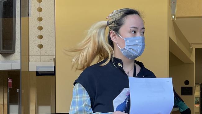 Lihua Zhong leaves Parramatta Local Court on October 5.