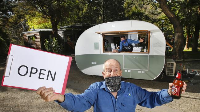 Denis Payton from Bright Big 4 Holiday Park is looking froward to welcoming back guests to his holiday park. Picture: David Caird