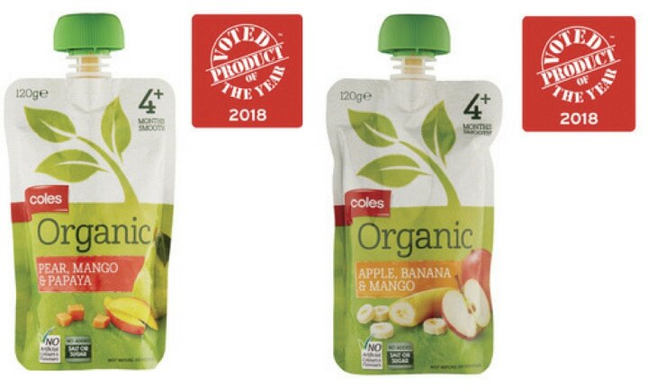 Coles organic baby sales food