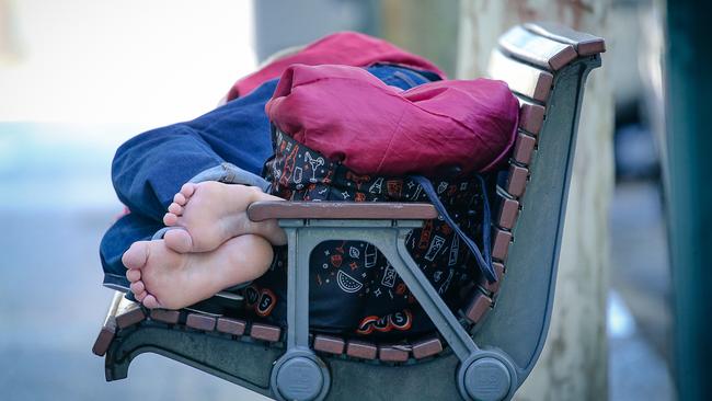 It is estimated at least 120,000 people sleep rough each night in Australia. Picture: Glenn Campbell / NewsWire