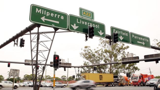 The iconic Meccano Set traffic lights in Lansdowne could be a part of Canterbury Bankstown’s own Monopoly game. Picture: Sam Ruttyn