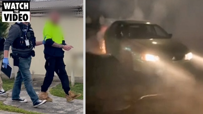 Melbourne's hoon drivers in action and arrested