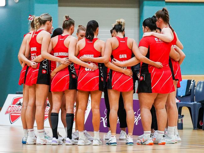 ACU Brisbane North Cougars netball. HART Sapphire Series against the Brisbane South Wildcats. Picture credits: KWP Studios Flagstone