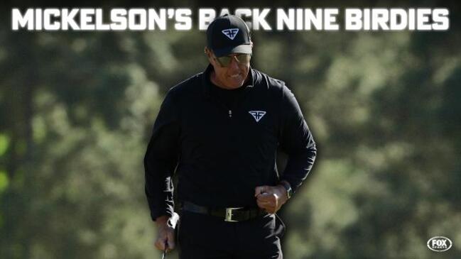 Phil Mickelson drops 5 back nine birdies on final day at the Masters