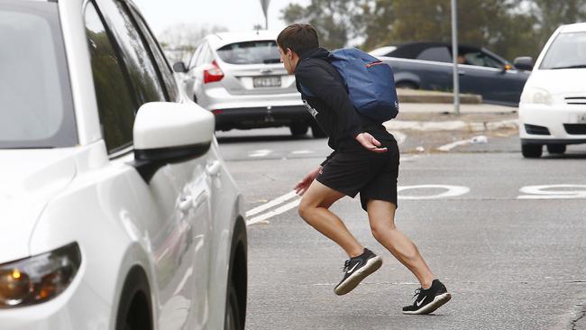 A school principal has schooled parents over their ‘dangerous’ driving tactics at drop-off and pick-up. Picture: John Appleyard