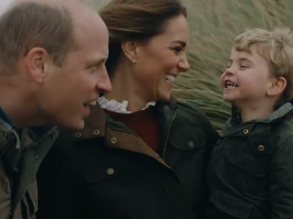 Prince William, Kate Middleton, and Prince George in a video to mark the royal couple’s anniversary. Picture: Instagram