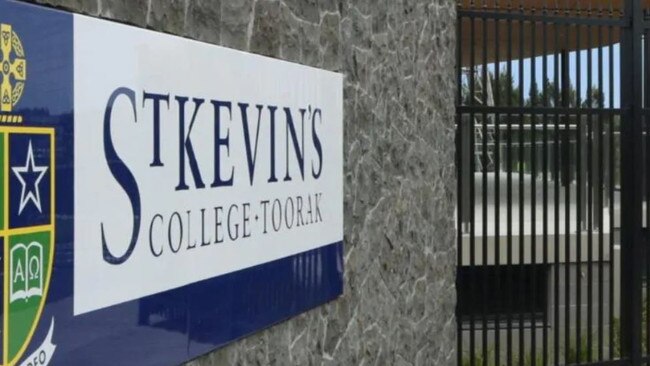 St Kevin's College has been rocked by the scandal. Picture: Supplied