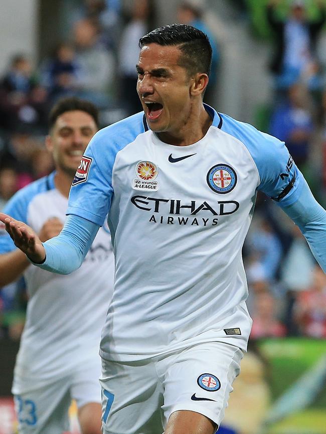 Tim Cahill is earning more than $4 million a year at Melbourne City. Picture: Wayne Ludbey